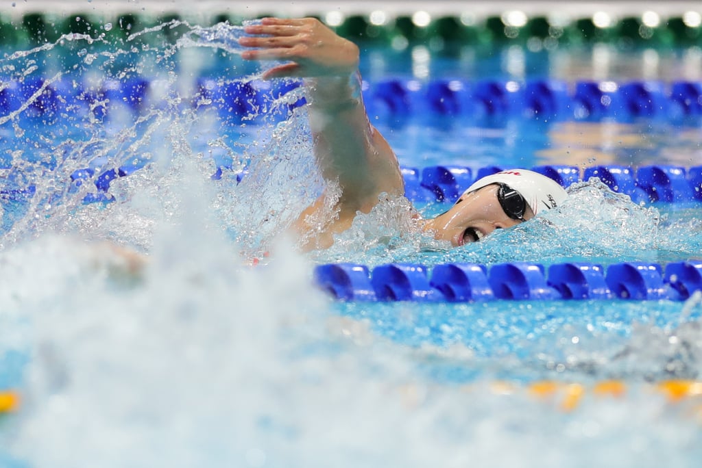 Yang Junxuan of China on her way to victory in the women’s 200m freestyle final. Photo: Xinhua