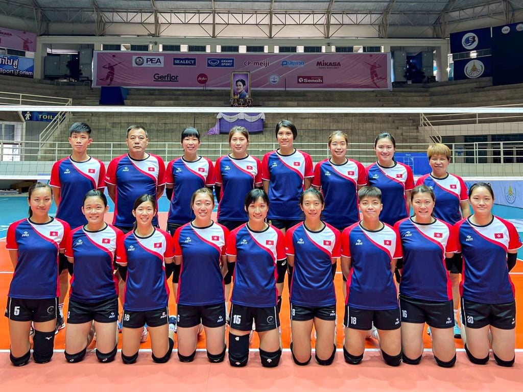 Hong Kong senior women’s volleyball team arrive in Thailand for their first taste of international competition since 2019. Photo: VAHK