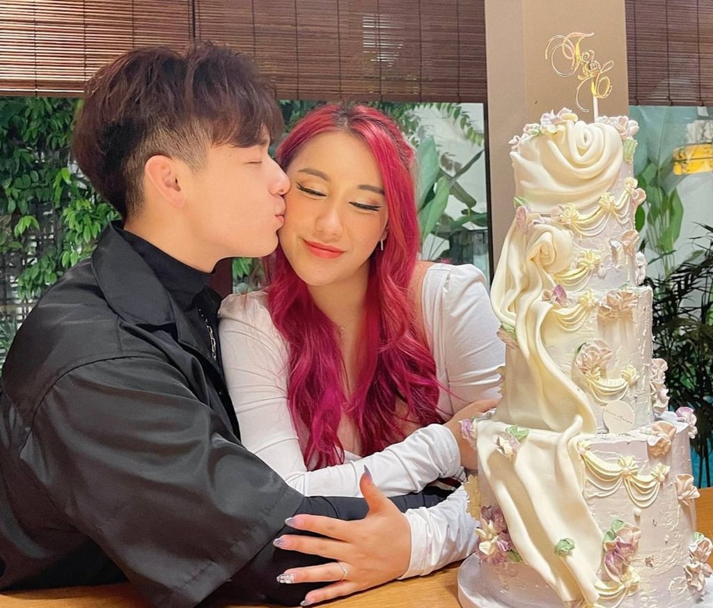 Husband and wife? Titus Low and Cheryl Chin. Photo: @cherb8ar, @titusslow/Instagram Husband and wife? Titus Low and Cheryl Chin. Photo: @cherb8ar, @titusslow/Instagram