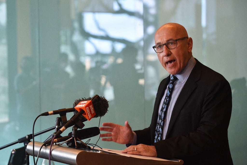 Tom Andrews, the UN Special Rapporteur on human rights in Myanmar, at a press conference in Malaysia on Thursday. Photo: AFP Tom Andrews, the UN Special Rapporteur on human rights in Myanmar, at a press conference in Malaysia on Thursday. Photo: AFP