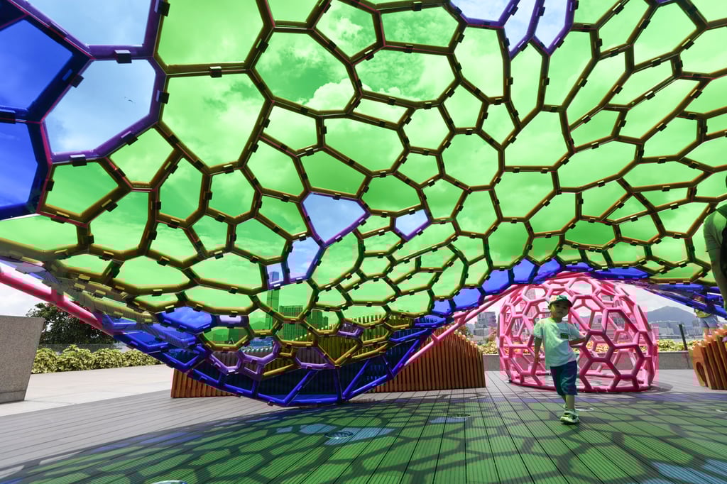 ‘Loving Home’ from the Science in Art collection, at Hong Kong’s Tamar Park. Photo: Nora Tam