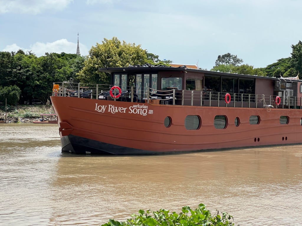 Anantara’s new Loy River Song vessel on the Chao Phraya River. Photo: Penny Watson Anantara’s new Loy River Song vessel on the Chao Phraya River. Photo: Penny Watson