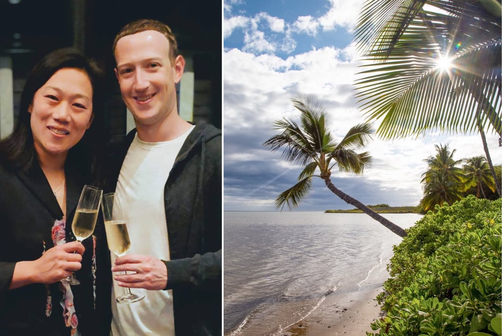 Priscilla Chan, Mark Zuckerberg and Hawaii. Photos: @zuck, @gohawaii/Instagram