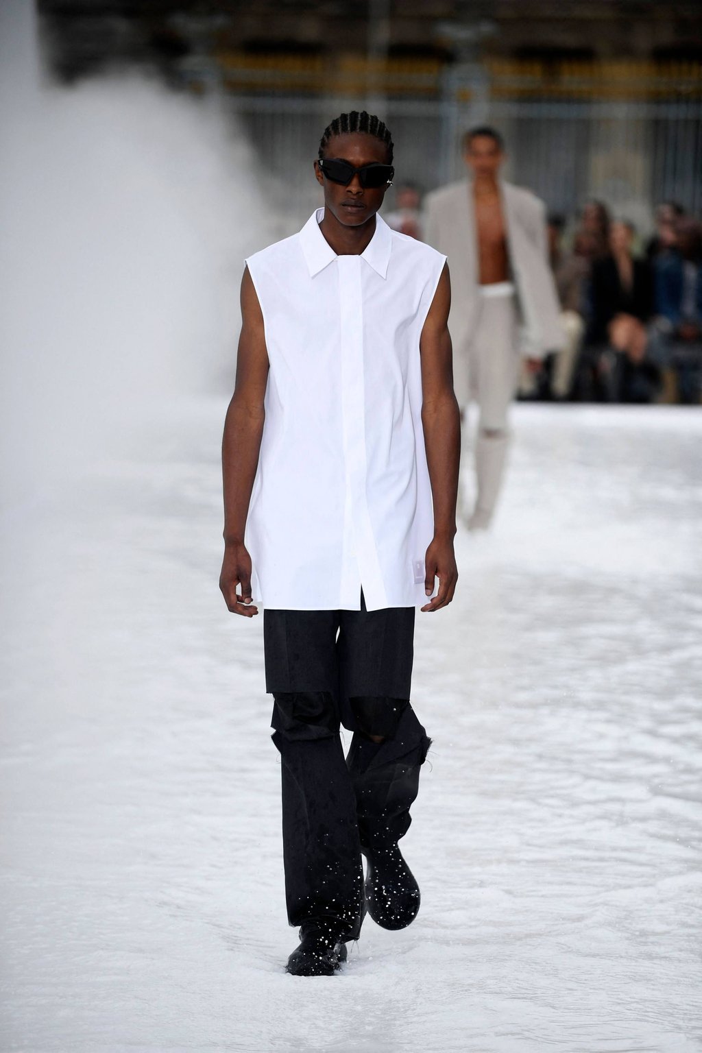 Matthew Williams drew inspiration from the style of Jamaican Reggae singer Alkaline to create Givenchy’s menswear spring/summer 2023 collection as part of Paris Fashion Week, in Paris, on June 22. Photo: AFP Matthew Williams drew inspiration from the style of Jamaican Reggae singer Alkaline to create Givenchy’s menswear spring/summer 2023 collection as part of Paris Fashion Week, in Paris, on June 22. Photo: AFP