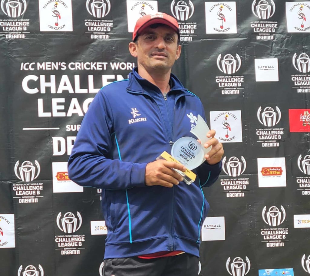 The performance of the spinners, including Ehsan Khan, has been a high point in Hong Kong’s Challenge League B campaign. Photo: Cricket Hong Kong