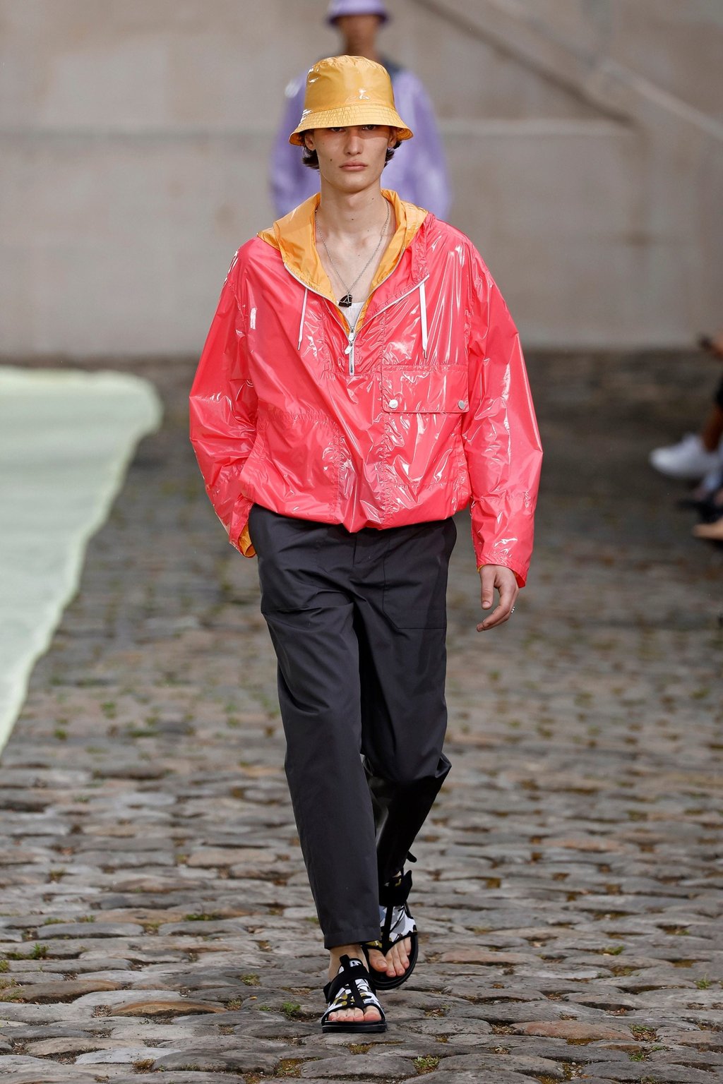 A model presents a creation from Hermès’ spring/summer 2023 collection during the men’s fashion week in Paris, France, on June 25. Photo: Xinhua A model presents a creation from Hermès’ spring/summer 2023 collection during the men’s fashion week in Paris, France, on June 25. Photo: Xinhua