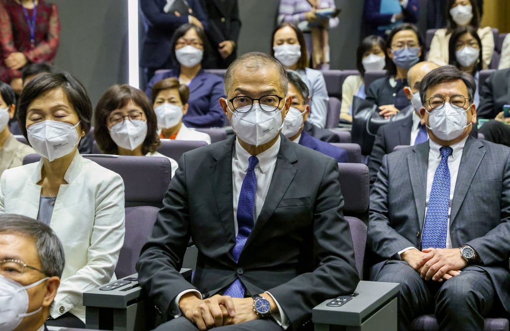 Professor Lo Chung-mau (centre) will become the new secretary for health on July 1. Photo: Nora Tam