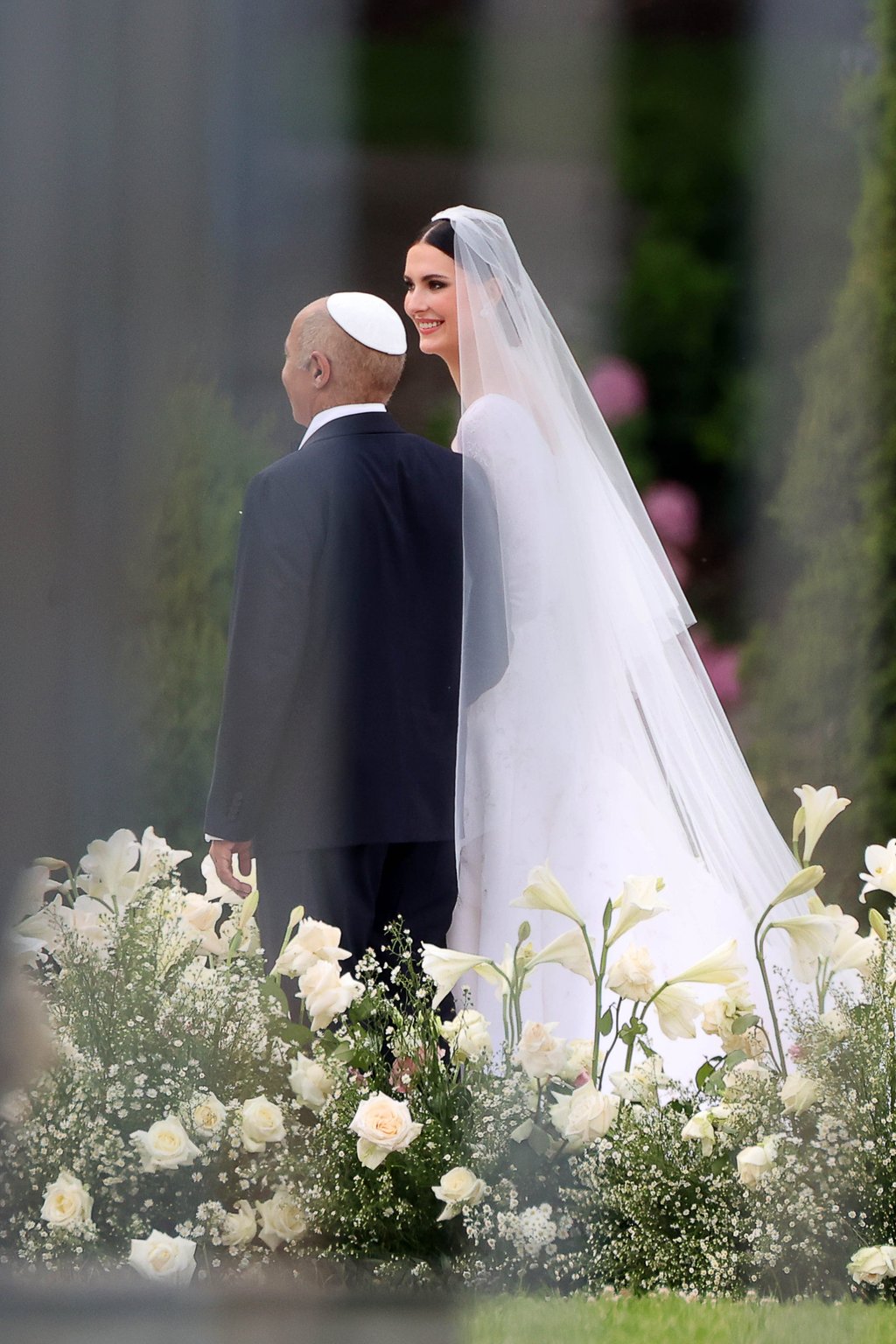 Alan Howard and Caroline Byron, his second wife, at their wedding on June 26, in Como. Photo: GC Images