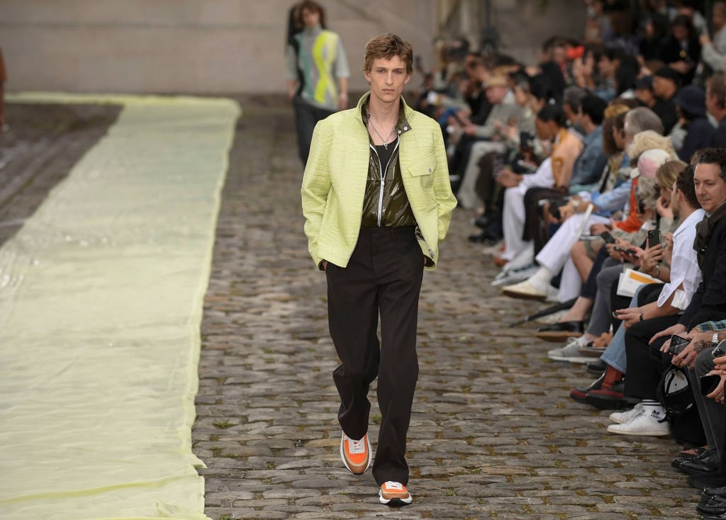 Shimmery windbreakers and pastels featured in Hermès’ menswear spring Summer 2023 show as part of Paris Fashion Week, in Paris, on June 25, 2022. Photo: AFP Shimmery windbreakers and pastels featured in Hermès’ menswear spring Summer 2023 show as part of Paris Fashion Week, in Paris, on June 25, 2022. Photo: AFP