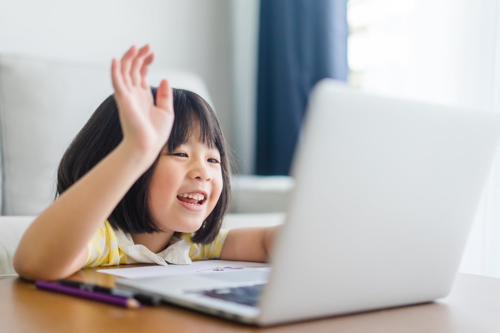 A young girl enjoying an online class. Photo: Shutterstock