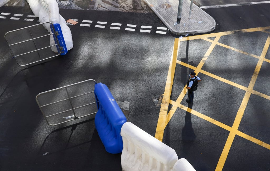 Special traffic arrangements are in place around the Hong Kong Convention and Exhibition Centre. Photo: Dickson Lee