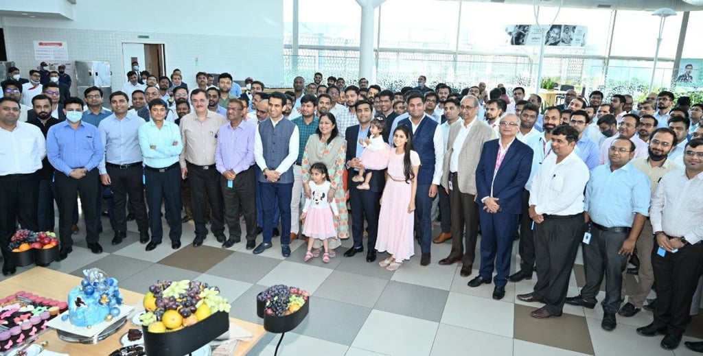 Gautam Adani had a low-key birthday party at his company, Adani Group. Photo: @AdaniKaran/Twitter Gautam Adani had a low-key birthday party at his company, Adani Group. Photo: @AdaniKaran/Twitter