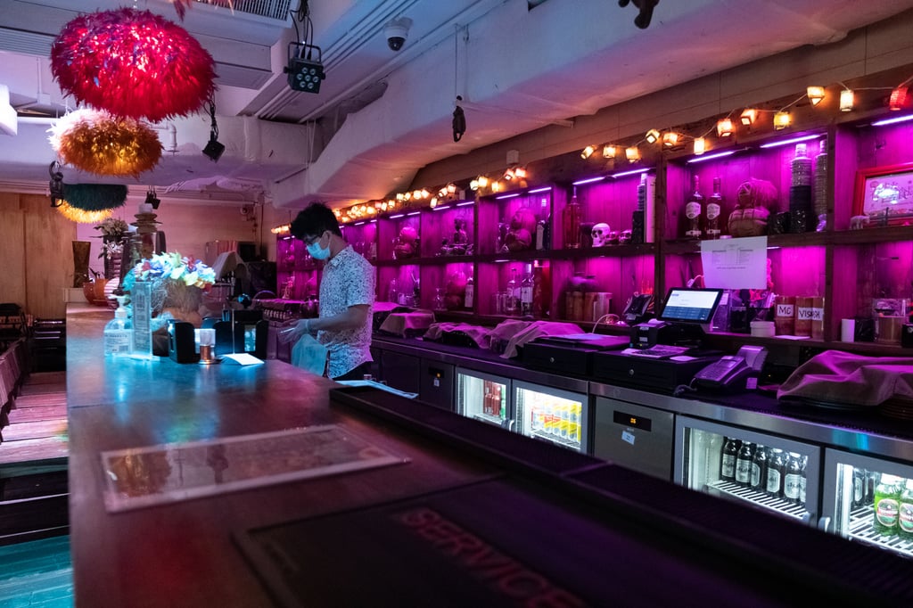 One of the bar areas at Tikitiki Bowling Bar. Photo: Connor Mycroft One of the bar areas at Tikitiki Bowling Bar. Photo: Connor Mycroft