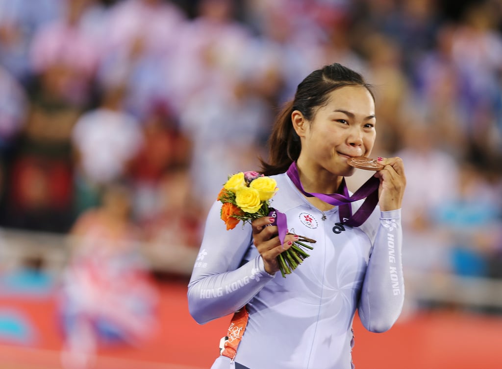 Track cyclist Sarah Lee Wai-sze clutches her bronze – Hong Kong’s solitary medal – at the London Games. Photo: Felix Wong
