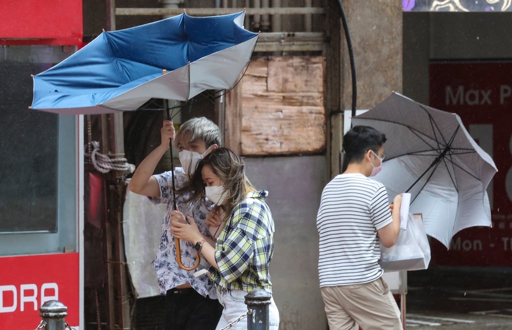 Approaching Typhoon Chaba has triggered rain and strong winds in Hong Kong. Photo: Yik Yeung-man Approaching Typhoon Chaba has triggered rain and strong winds in Hong Kong. Photo: Yik Yeung-man