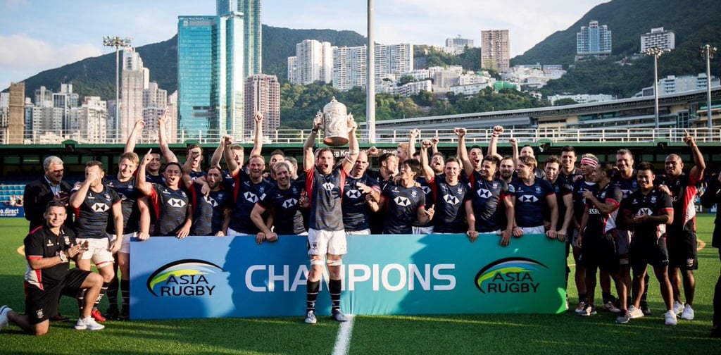 Hong Kong win the Asian Rugby Championship, and begin a road that would lead almost to the World Cup. Photo: Handout