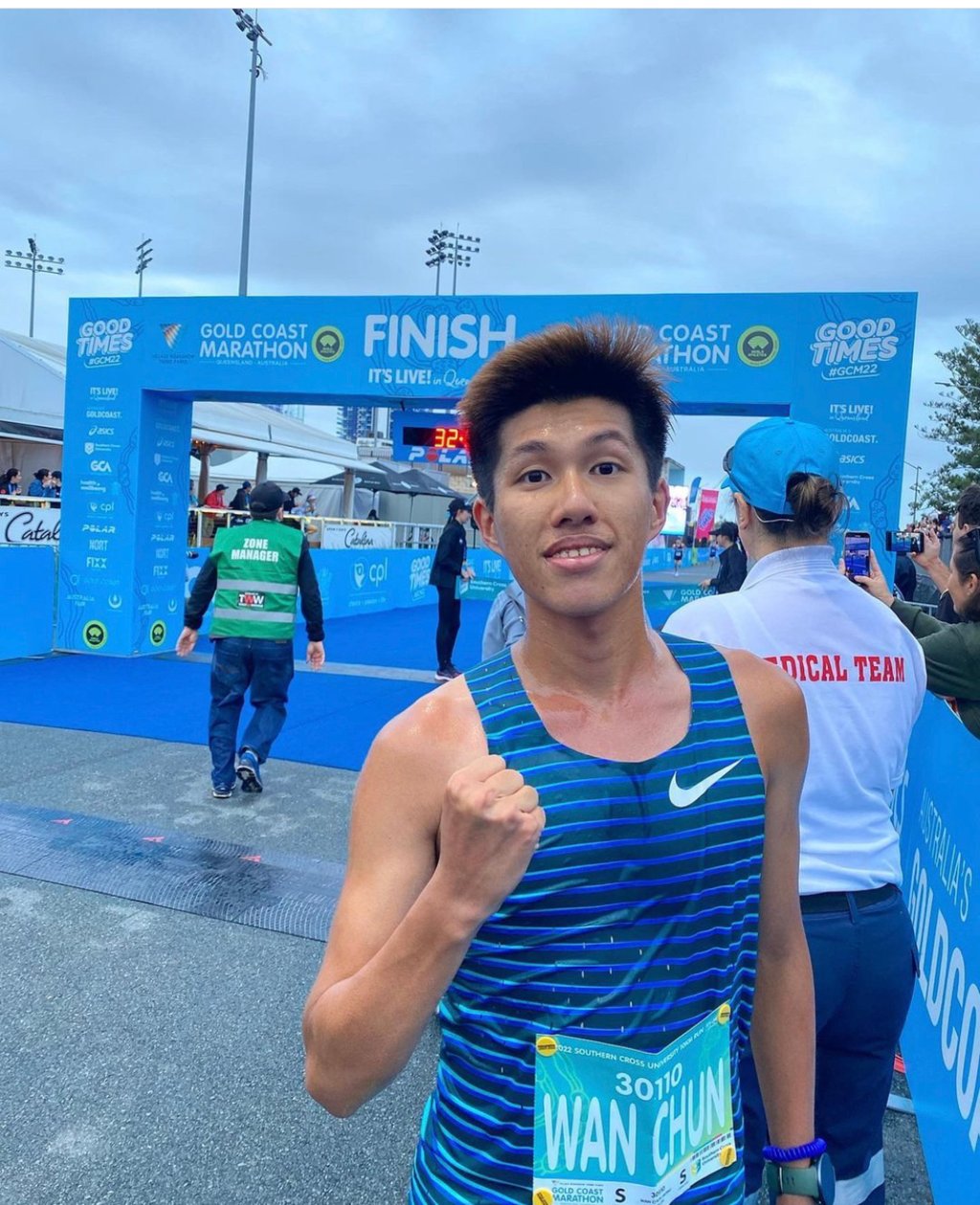 Wong Wan-chun looks relaxed after his record-breaking efforts in Australia. Photo: Instagram