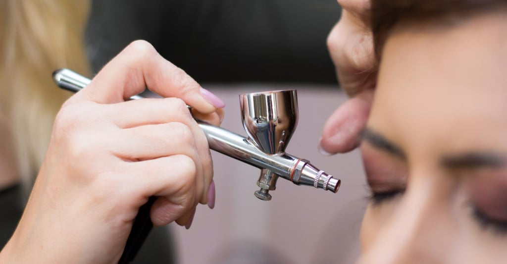 Airbrush make-up formulas are usually thin and liquid-like to pass through an airbrush device easily. Airbrush make-up formulas are usually thin and liquid-like to pass through an airbrush device easily.
