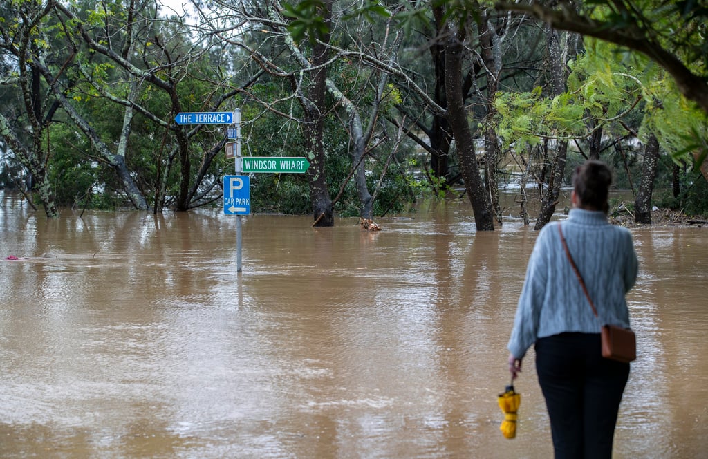 Heavy rainfall across Australia’s southeast coast since Saturday has once again inundated Sydney and large parts of southeast New South Wales with flash flooding and severe weather. Photo: Xinhua