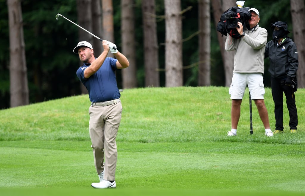 Graeme McDowell tees-off at Centurion Golf Club, the first event of the newly created LIV Golf Invitational Series. Photo: EPA-EFE Graeme McDowell tees-off at Centurion Golf Club, the first event of the newly created LIV Golf Invitational Series. Photo: EPA-EFE