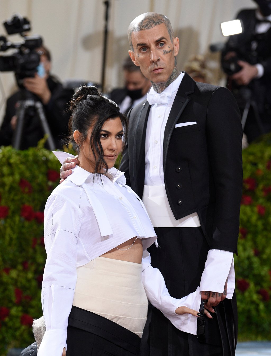Kourtney Kardashian and Travis Barker attend The Metropolitan Museum of Art’s Costume Institute benefit gala celebrating the opening of the “In America: An Anthology of Fashion” exhibition on May 2, in New York. Photo: Invision/AP Kourtney Kardashian and Travis Barker attend The Metropolitan Museum of Art’s Costume Institute benefit gala celebrating the opening of the “In America: An Anthology of Fashion” exhibition on May 2, in New York. Photo: Invision/AP