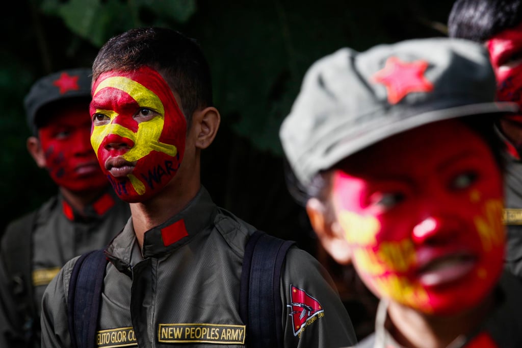 Young fighters of the New People’s Army, the armed wing of the CPP, at the Sierra Madre mountains of Luzon region. File photo: EPA