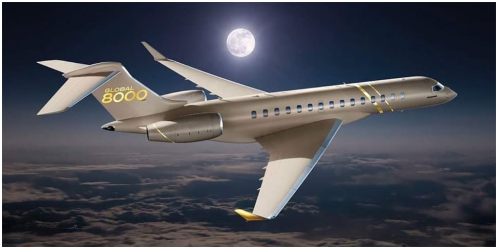 A Bombardier 8000 like that belonging to Bill Gates. Photo: @lifestyo/Instagram A Bombardier 8000 like that belonging to Bill Gates. Photo: @lifestyo/Instagram