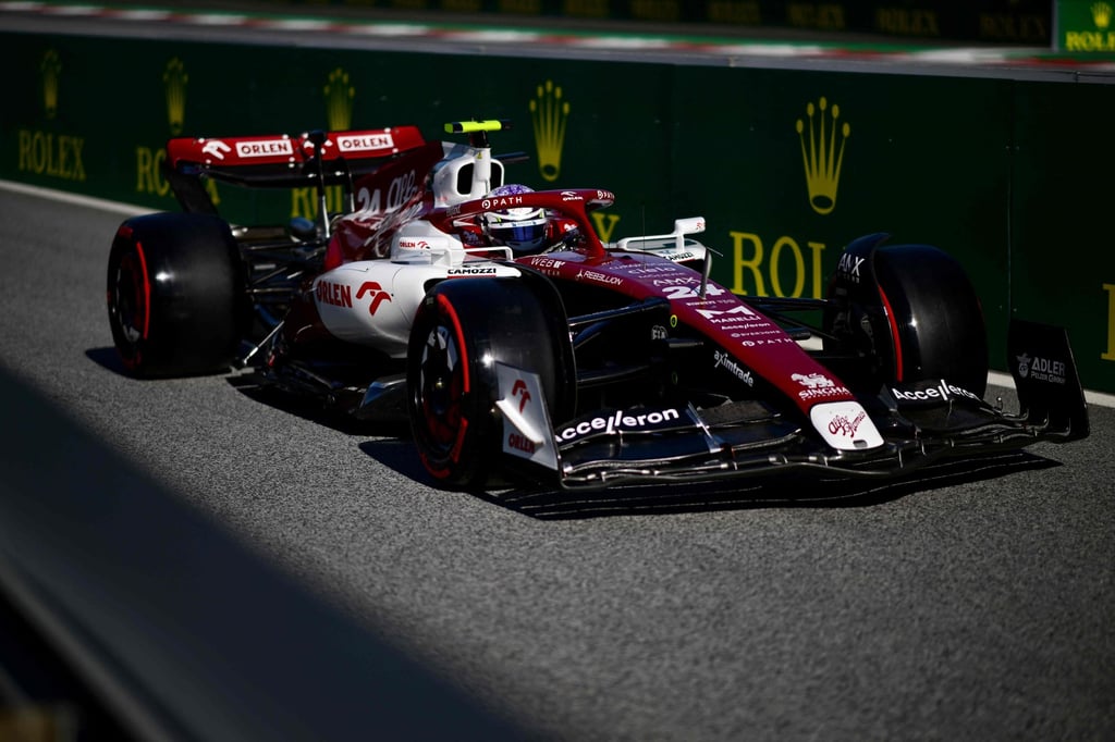 Zhou Guanyu drives his Alfa Romeo car during qualifying at the Red Bull Ring. Photo: AFP Zhou Guanyu drives his Alfa Romeo car during qualifying at the Red Bull Ring. Photo: AFP