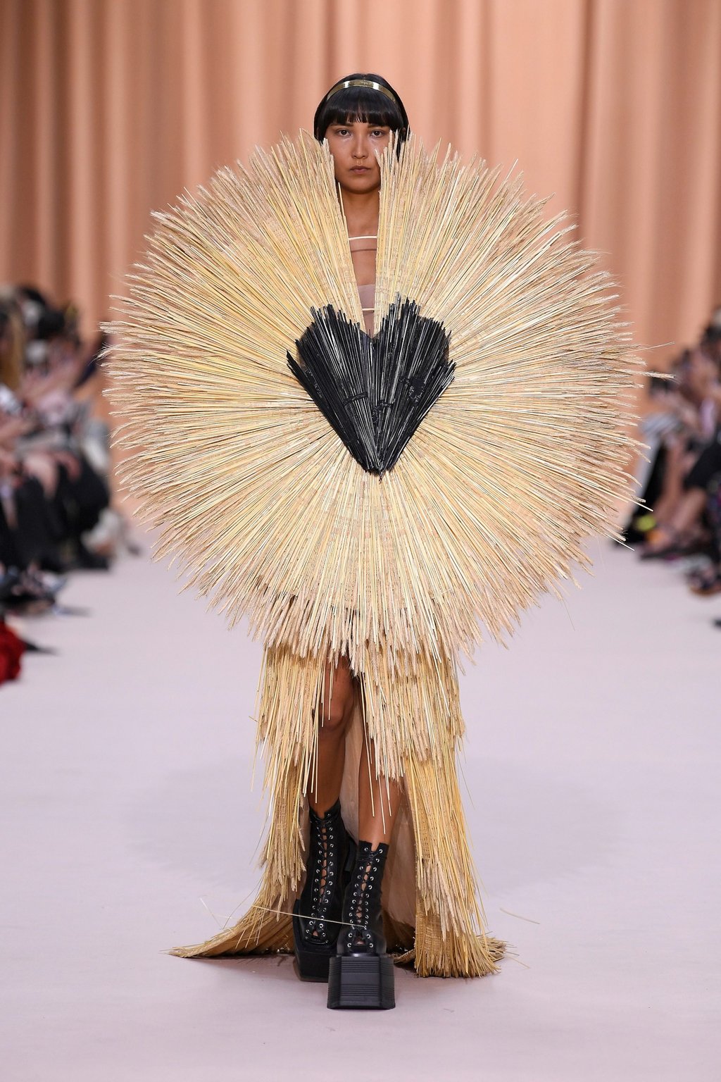 Encompassing edgy as well as ethnic vibes at the Gaultier Paris Fashion Week runway on July 6. Photo: Xinhua