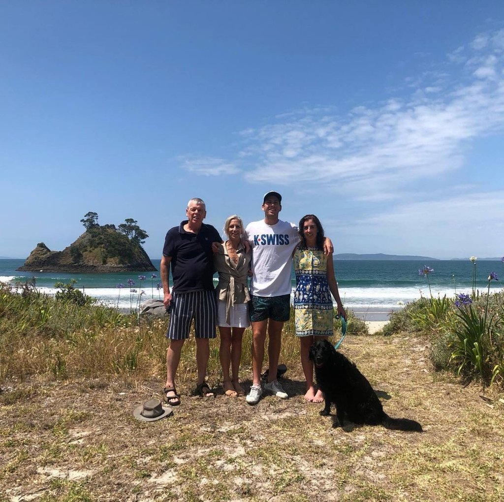 Cameron Norrie and his family. Photo: @norriee/Instagram