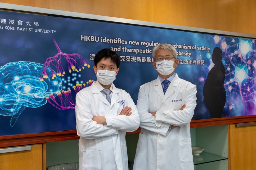 Dr Xavier Wong (left) and Professor Bian Zhaoxiang identified the MT1-MMP protein. Photo: Hong Kong Baptist University Dr Xavier Wong (left) and Professor Bian Zhaoxiang identified the MT1-MMP protein. Photo: Hong Kong Baptist University