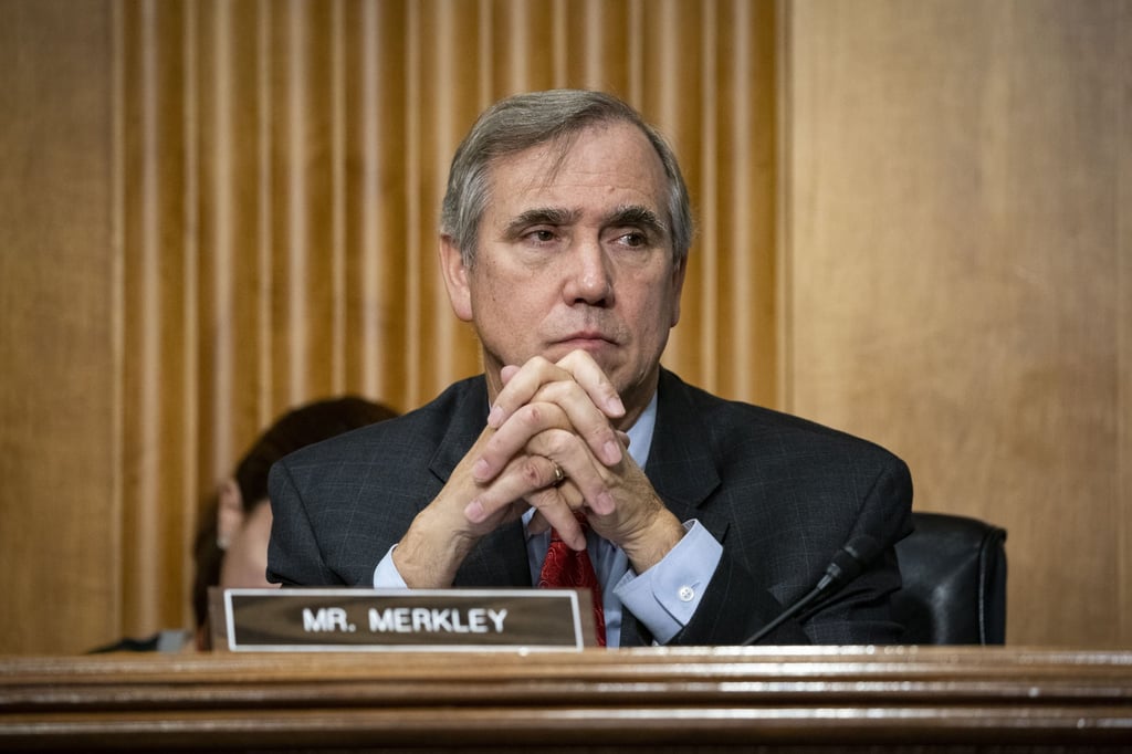 Senator Jeff Merkley, Democrat of Oregon, is chairman of the commission. Photo: Bloomberg Senator Jeff Merkley, Democrat of Oregon, is chairman of the commission. Photo: Bloomberg