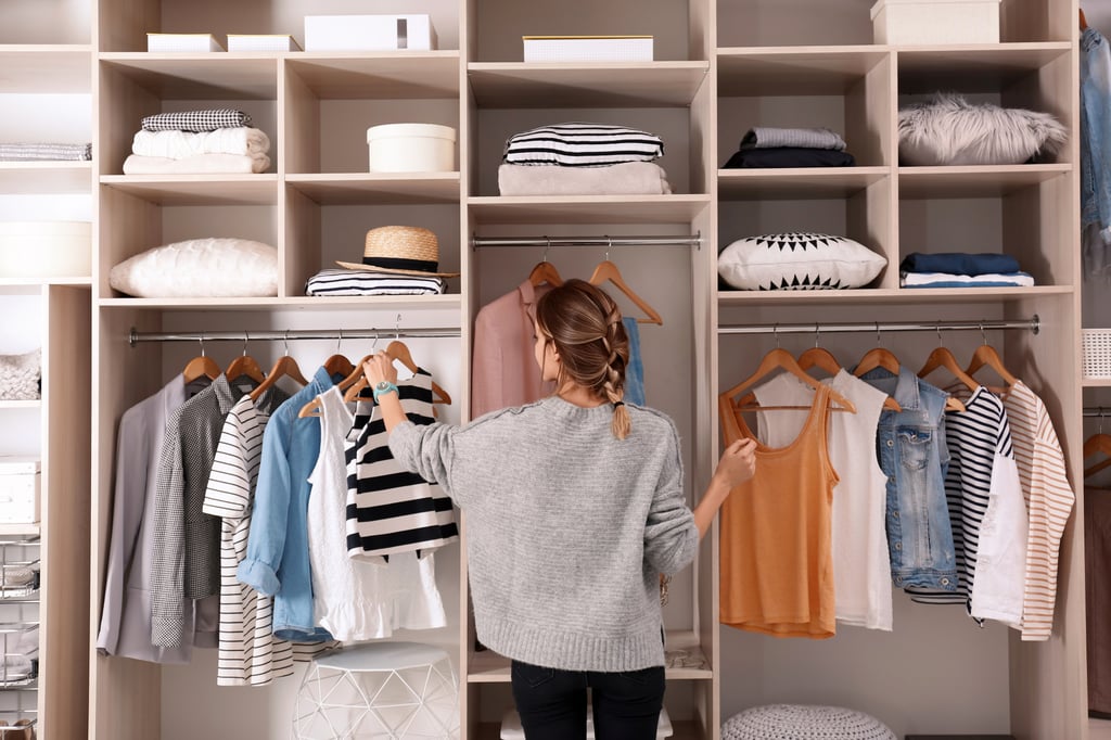 Wearing the stuff you already own likely means that you will buy less in the future. Photo: Shutterstock Wearing the stuff you already own likely means that you will buy less in the future. Photo: Shutterstock