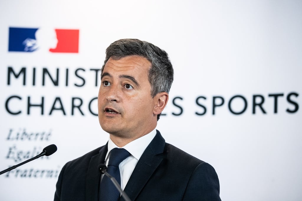 French Interior Minister Gerald Darmanin repeatedly blamed Liverpool fans for the chaos. Photo: EPA-EFE