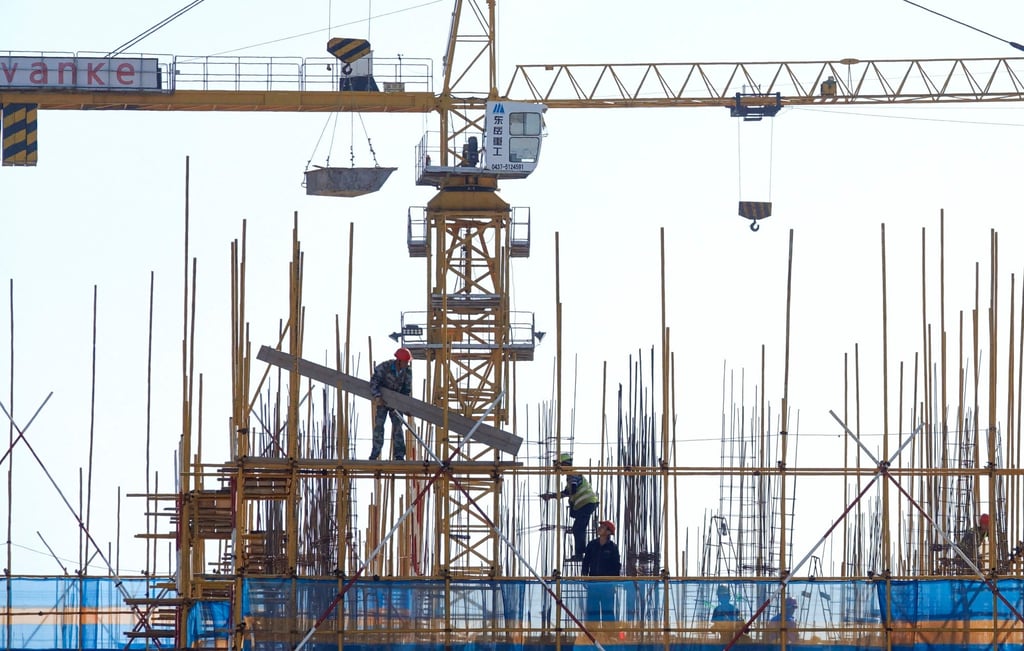 A construction site of a residential building in Dalian, Liaoning province, China on September 16, 2019. Delays in deliveries of housing units to buyers have damaged confidence in the market, analysts say. Photo: Reuters
