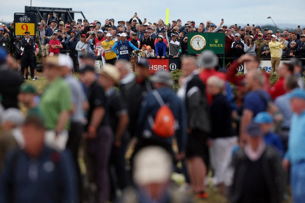 Northern Ireland’s Rory McIlroy tees off on the 9th during the first round of the 150th Open Championship. Photo: Reuters Northern Ireland’s Rory McIlroy tees off on the 9th during the first round of the 150th Open Championship. Photo: Reuters