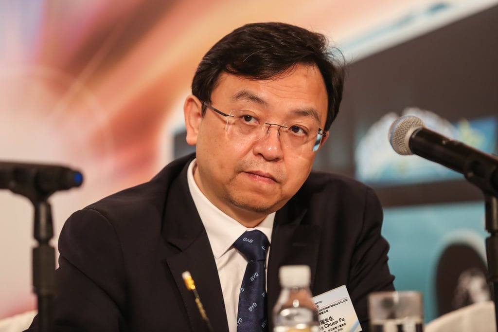 Wang Chuanfu, founder and chairman of BYD Co, in a 2018 file picture. Photo: Bloomberg Wang Chuanfu, founder and chairman of BYD Co, in a 2018 file picture. Photo: Bloomberg