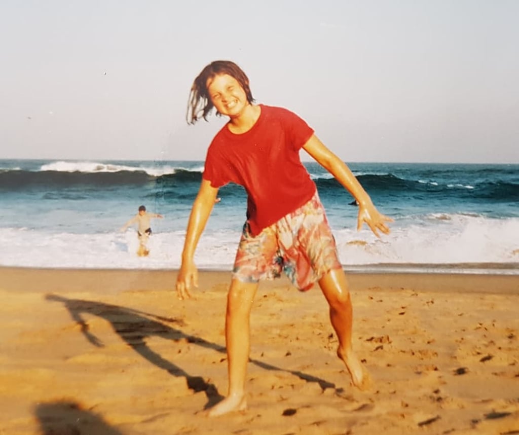 Milanie Bekker on holiday as a child. Photo: Milanie Bekker