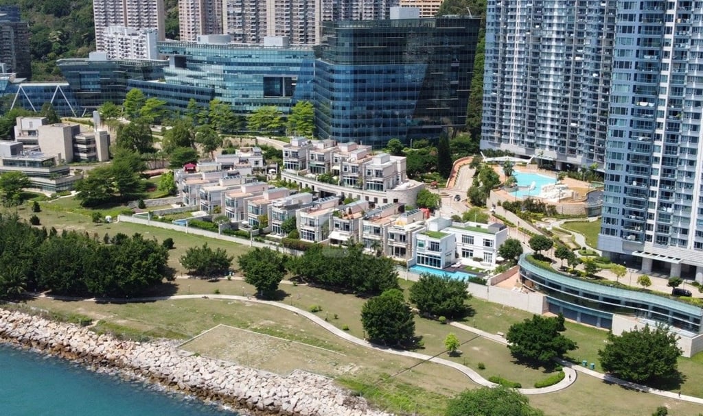 House 17 at Bel-Air Rise in Pok Fu Lam (second from the right). Photo: CBRE Hong Kong House 17 at Bel-Air Rise in Pok Fu Lam (second from the right). Photo: CBRE Hong Kong