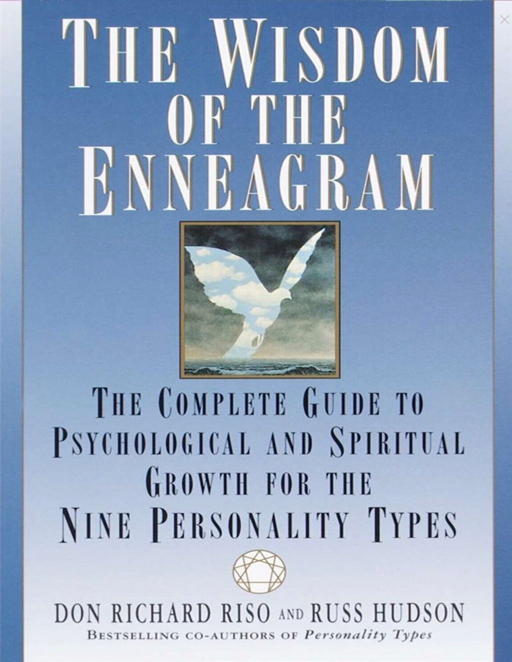 The cover of Don Richard Riso’s The Wisdom of the Enneagram: the Complete Guide to Psychological and Spiritual Growth for the Nine Personality Types.