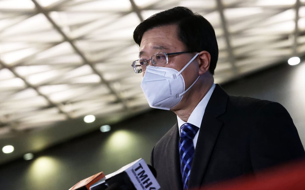 Hong Kong Chief Executive John Lee. Photo: K. Y. Cheng