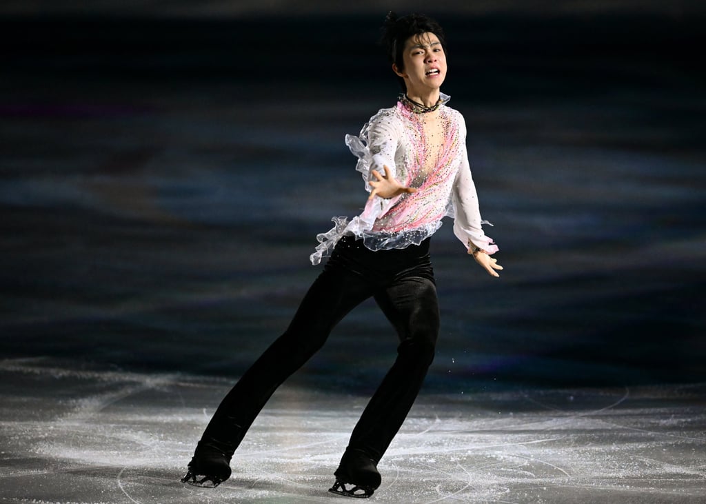 Yuzuru Hanyu of Japan performs during the Beijing 2022 Winter Olympics at Capital Indoor Stadium on February 20, 2022. Photo: Xinhua