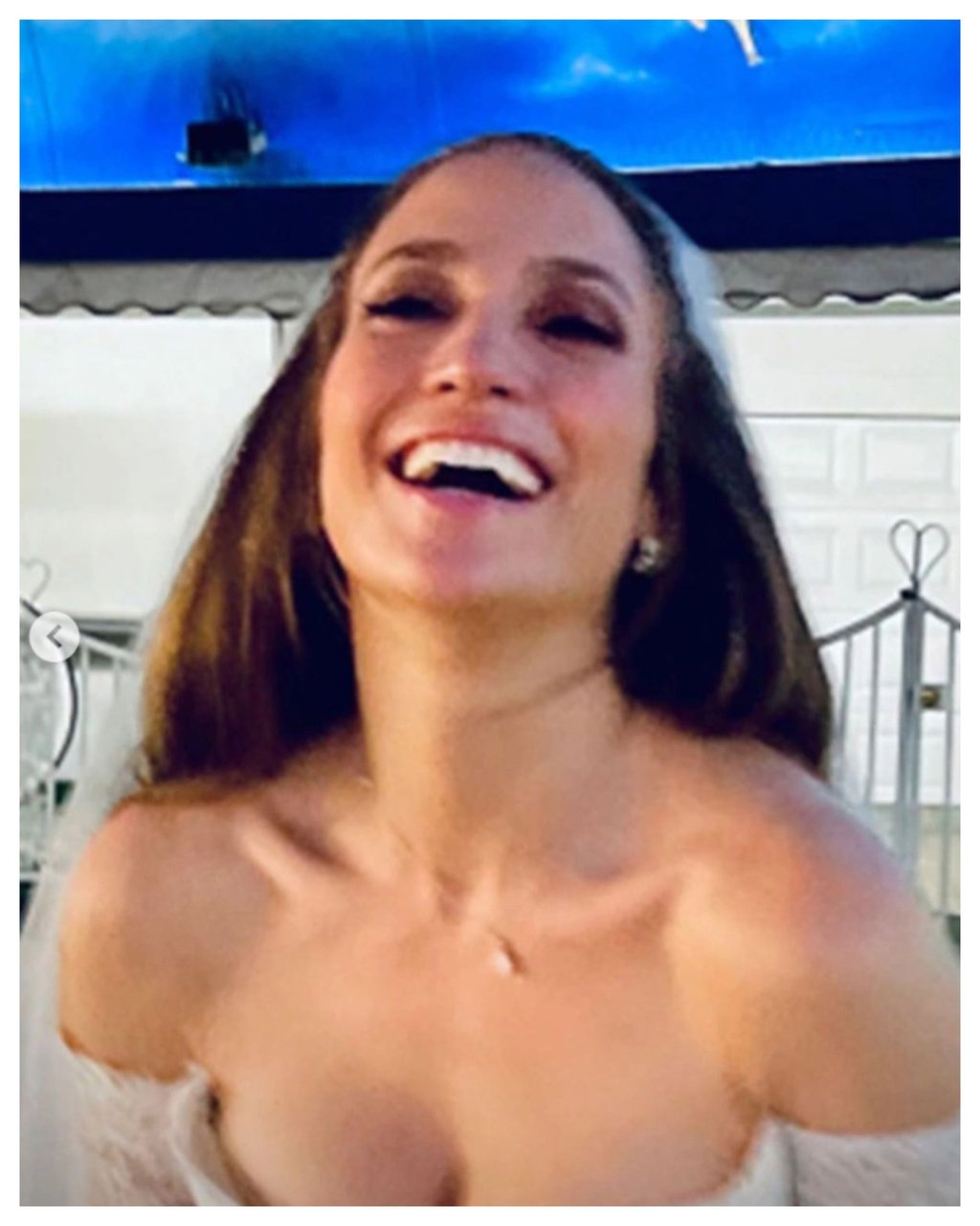 Jennifer Lopez appeared giddy with happiness as she posted about her wedding in Las Vegas. Photo: @theweddingbliss/Instagram Jennifer Lopez appeared giddy with happiness as she posted about her wedding in Las Vegas. Photo: @theweddingbliss/Instagram