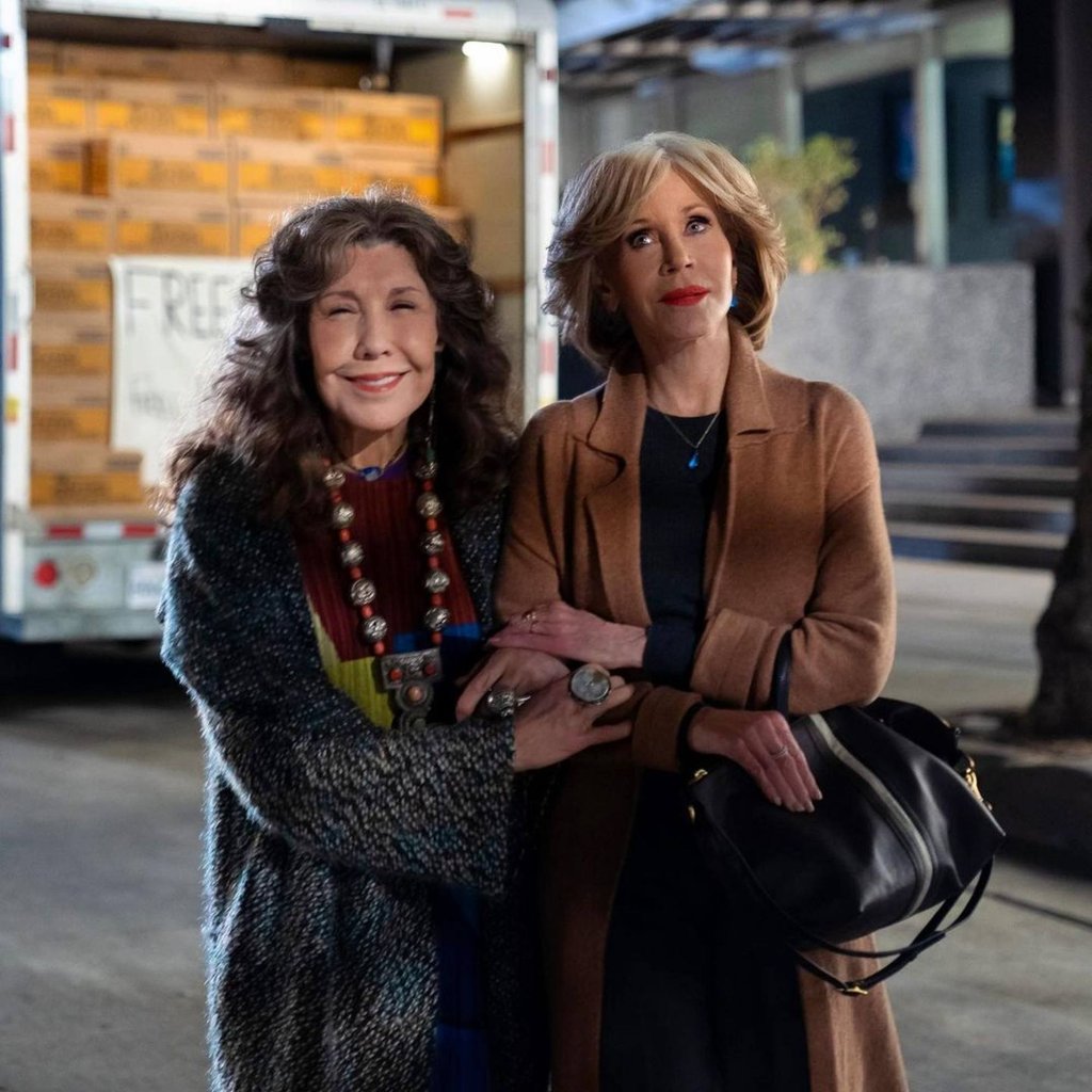 Lily Tomlin and Jane Fonda in Grace and Frankie. Photo: Netflix Lily Tomlin and Jane Fonda in Grace and Frankie. Photo: Netflix