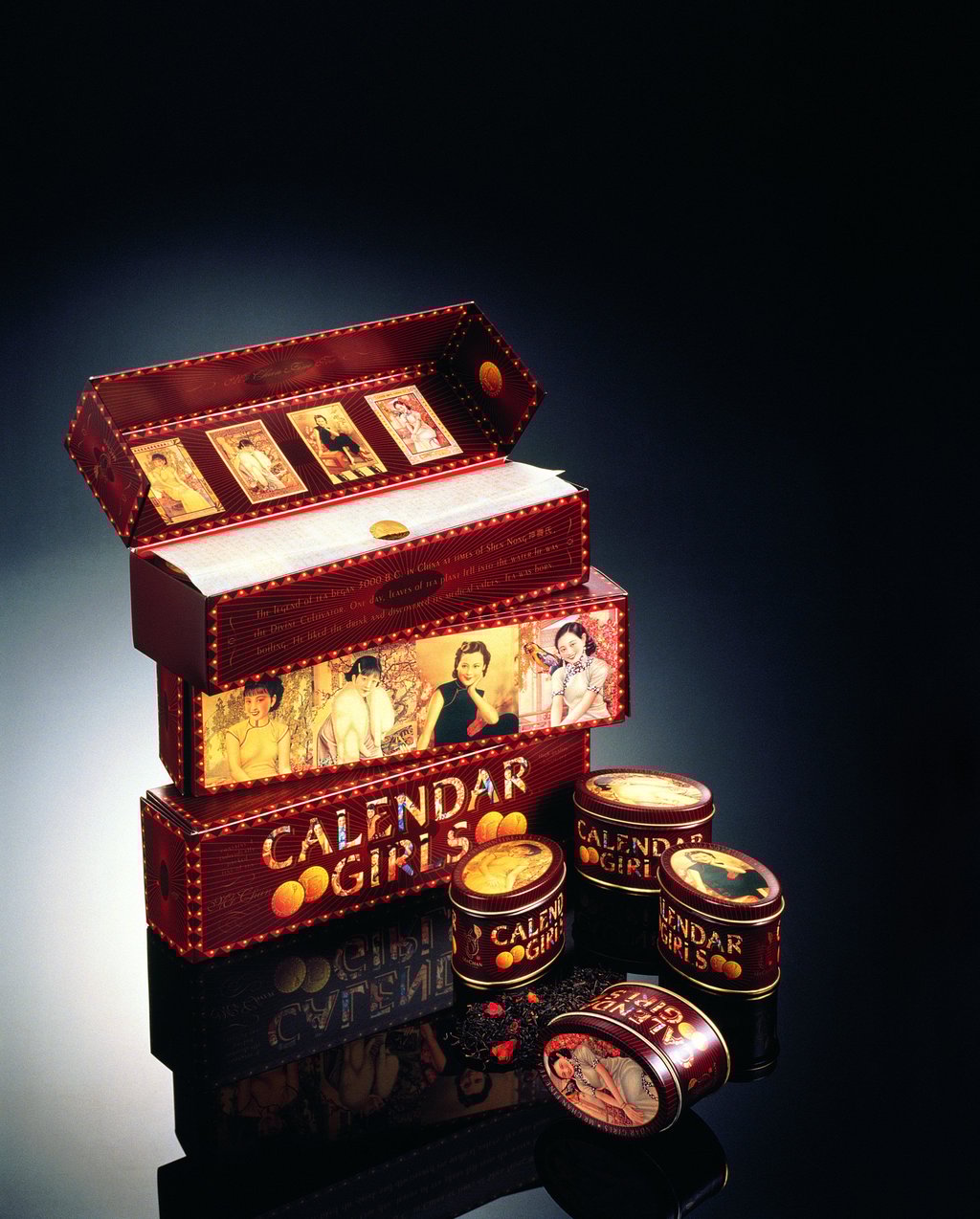 Of his Shanghai calendar girl lithographs, Alan Chan says: “I believe I may be one of the first to adopt this Shanghainese visual culture in modern packaging design.” Of his Shanghai calendar girl lithographs, Alan Chan says: “I believe I may be one of the first to adopt this Shanghainese visual culture in modern packaging design.”