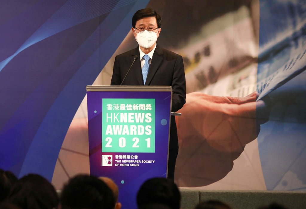 Hong Kong leader John Lee. Photo: Jonathan Wong Hong Kong leader John Lee. Photo: Jonathan Wong