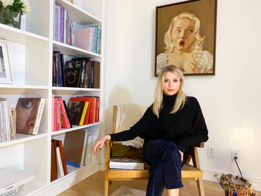 Anna Weyant at her Upper West Side, NYC flat. Photo: Blum & Poe Anna Weyant at her Upper West Side, NYC flat. Photo: Blum & Poe