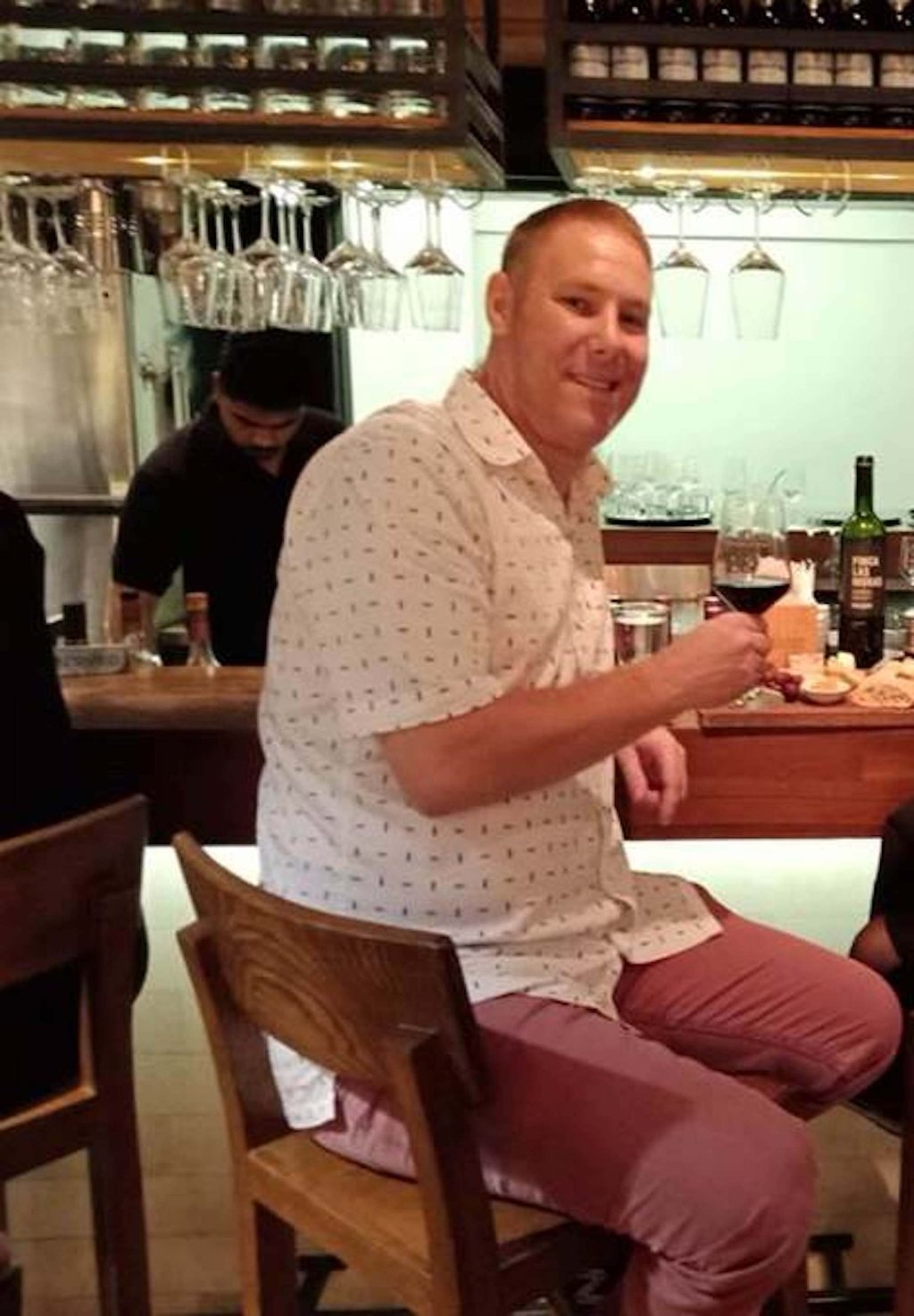 Nick Jonsson in April 2018, when he was overweight, depressed and addicted to alcohol. Photo: Nick Jonsson