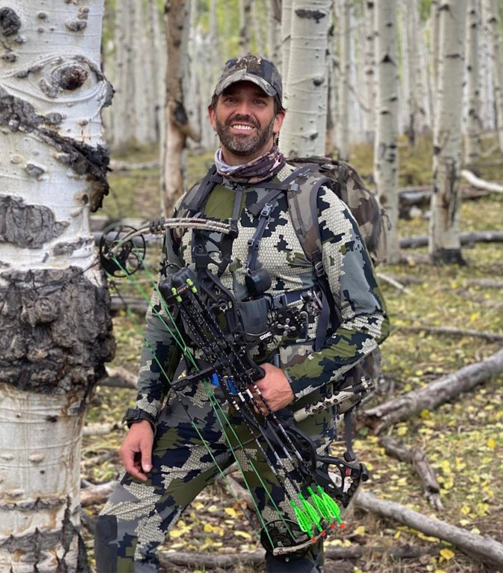 Donald Jr. is a huge outdoors enthusiast, and hunts deer with a bow and arrow. Photo: @donaldjtrumpjr/Instagram
