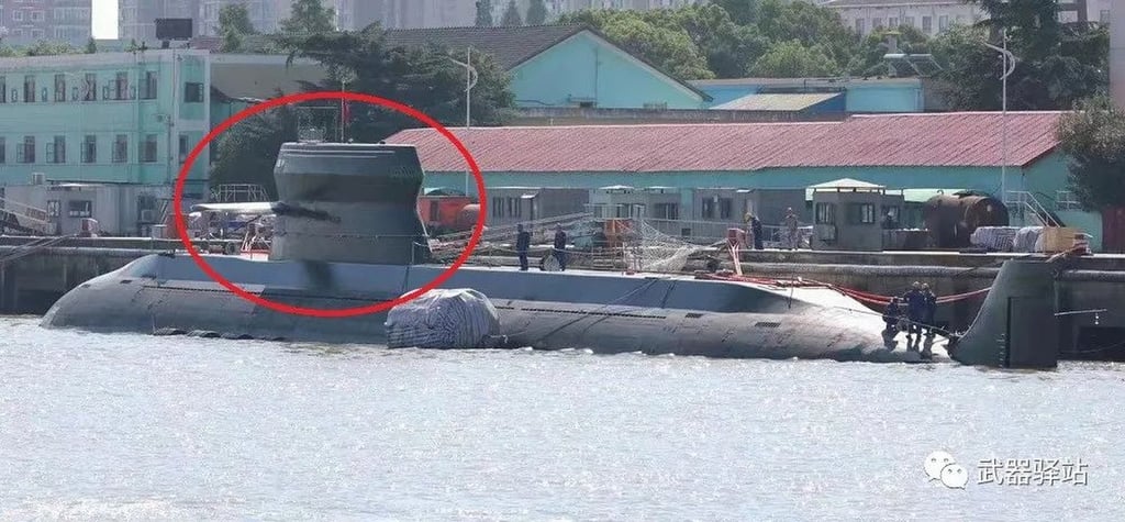 An earlier image of the new submarine that was posted online. Analysts have referred to it as the Type 039D. Photo: qq.com An earlier image of the new submarine that was posted online. Analysts have referred to it as the Type 039D. Photo: qq.com
